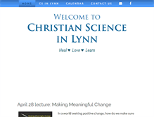 Tablet Screenshot of christianscienceinlynn.org